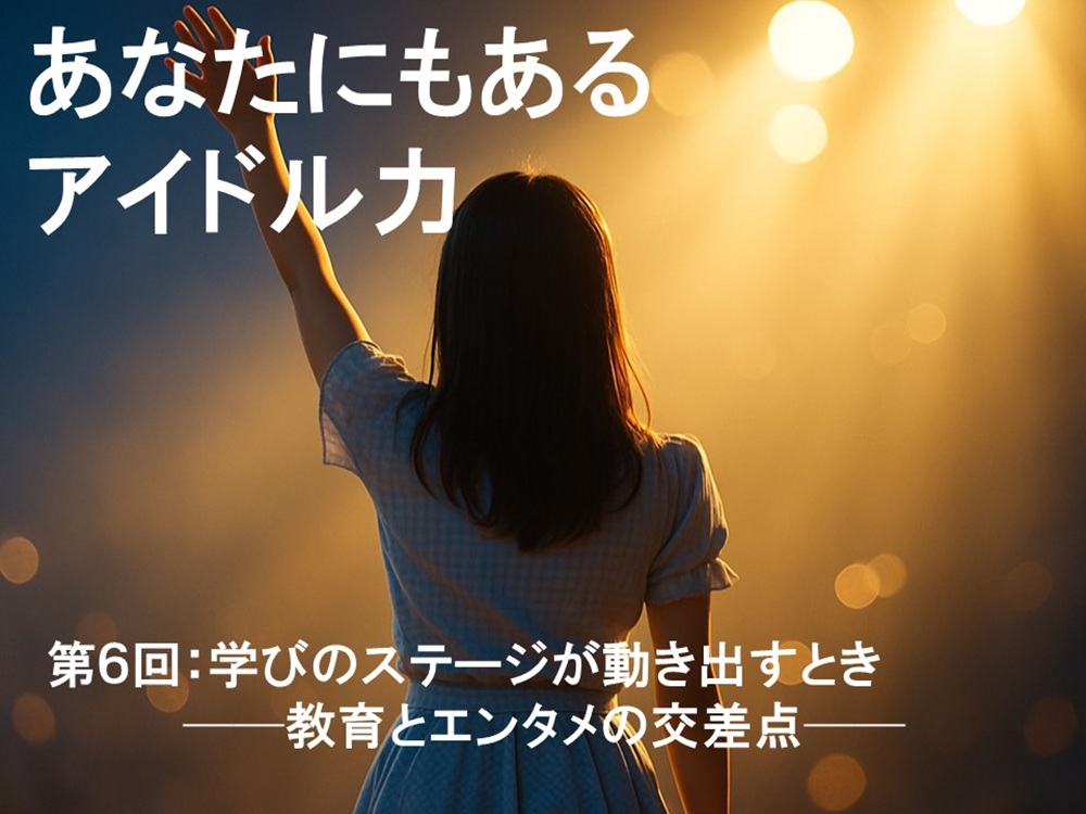 学びのステージが動き出すとき
──教育とエンタメの交差点──
