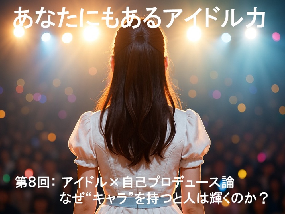 アイドル×自己プロデュース論
なぜ“キャラ”を持つと人は輝くのか?